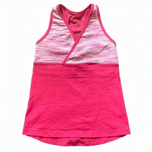 𝅺LULULEMON Pink Criss Cross Tank Top SZ 8